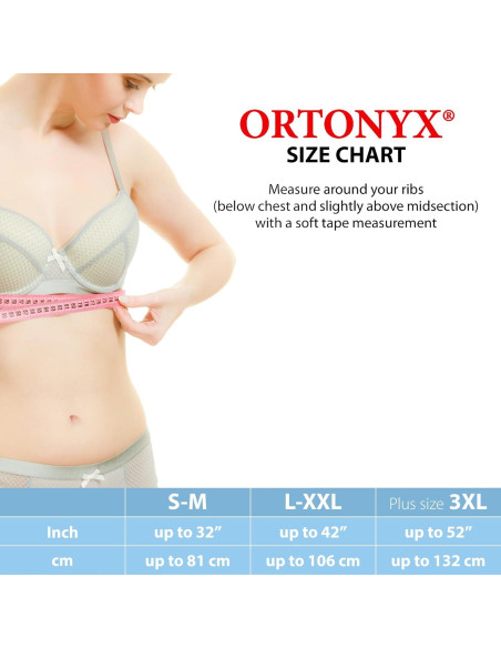 Faja de Soporte para Costillas ORTONYX Unisex S-M Beige