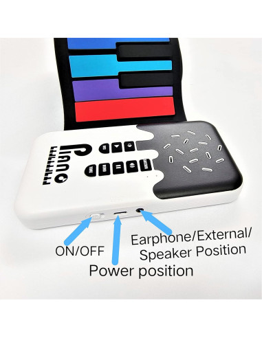 Piano Digital Plegable MAGICON US-49KEY 49 Teclas Arcoíris