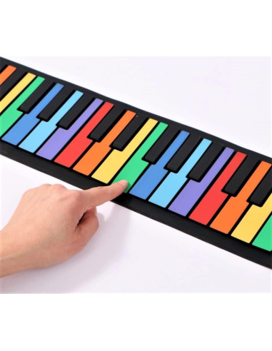 Piano Digital Plegable MAGICON US-49KEY 49 Teclas Arcoíris