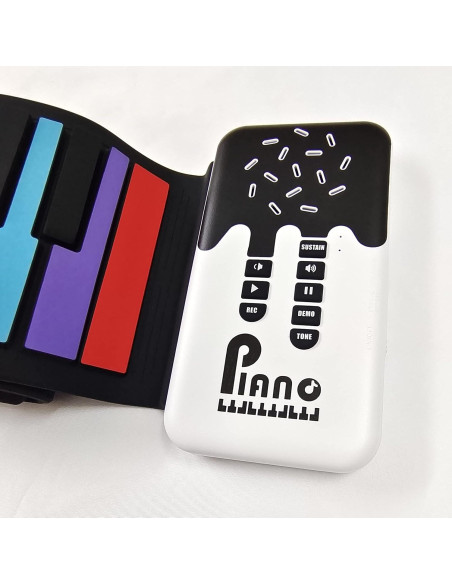 Piano Digital Plegable MAGICON US-49KEY 49 Teclas Arcoíris