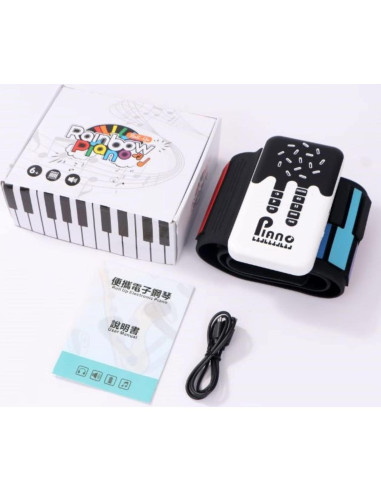 Piano Digital Plegable MAGICON US-49KEY 49 Teclas Arcoíris