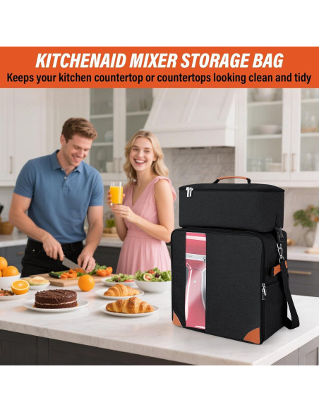 Cubierta para Batidora de Pie KitchenAid 4.5-5L con Bolsillos