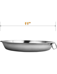 Bandeja de Goteo Acero Inoxidable 11" MixRBBQ para Parrillas 2