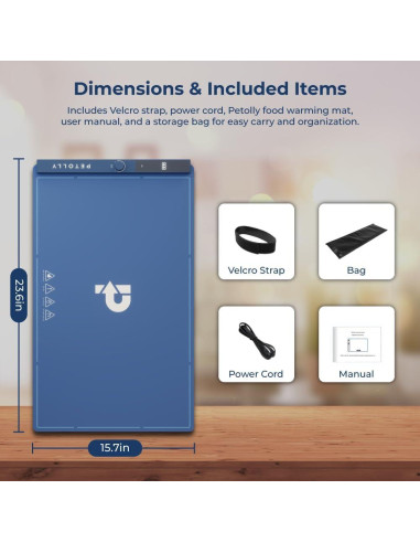 Alfombrilla Calentadora de Comida Petolly 1.74kg 8 Temperaturas