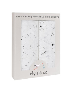 Juego de Sábanas Ajustadas Ely's & Co. para Cuna Mini 100% Algodón
