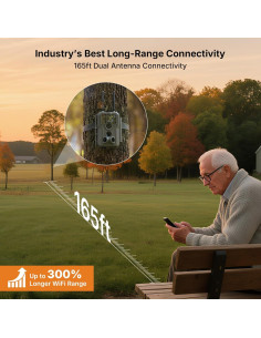 Cámara de sendero GardePro E8 2.0 Pro WiFi 4K con SD 64GB 2