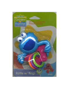 Sonajero de bebé Plaza Sésamo Baby King con anillos