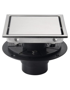 Desagüe Cuadrado SISEHO 15.2 cm Acero Inoxidable Ajustable
