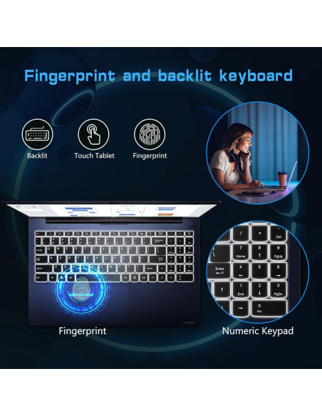 Laptop NIMO 15.6" FHD, 16GB RAM, 1TB SSD, Intel Pentium N100