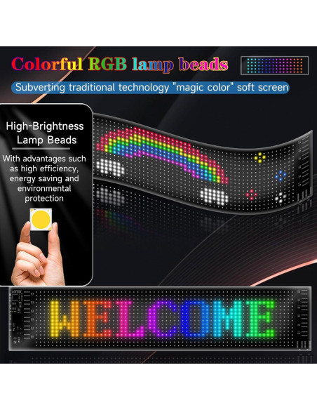 Luces LED Ojos del Diablo Pddolw 34.8x10.2 cm Programables