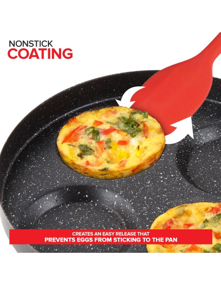 Sartén Antiadherente para Freír Huevos Innovaciones Modernas 4 Tazas