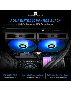 Enfriador AIO Thermalright Aqua Elite 240mm ARGB Negro 2