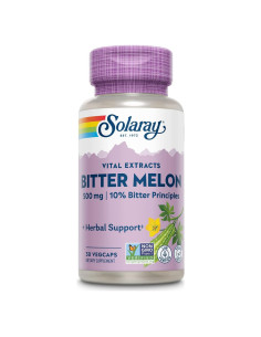 Extracto de Melón Amargo Solaray 500 mg Vegano 30 VegCaps