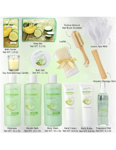 Cesta de Regalo Spa Purelis con Productos Naturales 2.6kg 2