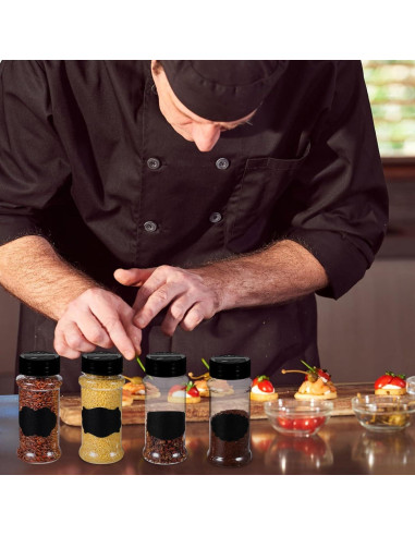 36 Tarros de Especias Plástico Wanmu 100ml con Dosificador