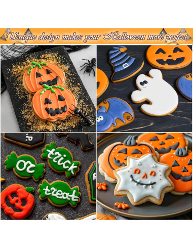 Juego de 15 Cortadores de Galletas Halloween LifeisLuck