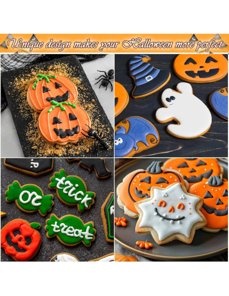 Juego de 15 Cortadores de Galletas Halloween LifeisLuck