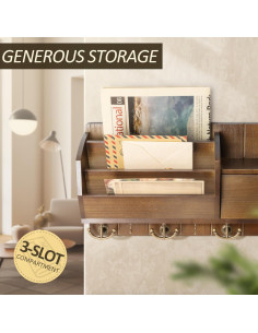 Soporte de Llaves y Organizador de Correo Rebee Vision 40.64cm 2