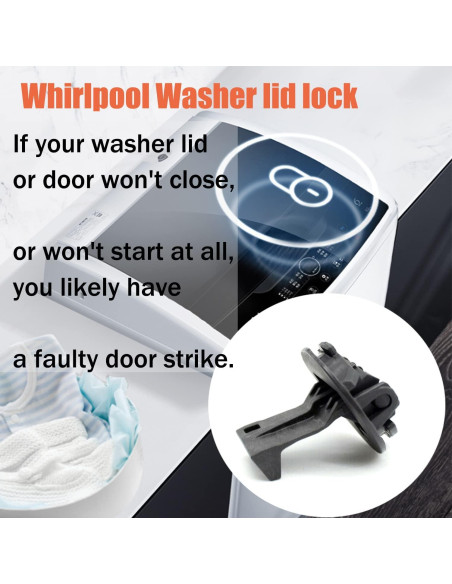 Pestillo de Tapa de Lavadora Kscjdg W11457841 - Reemplazo Duradero