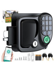Cerradura de Puerta de RV Kedite HF-QP-S02, Biométrica y Bluetooth