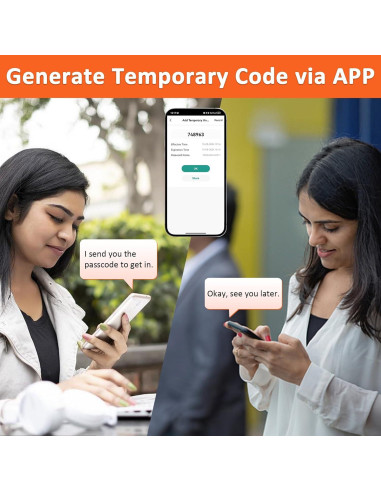 Cerradura de Puerta de RV Kedite HF-QP-S02, Biométrica y Bluetooth