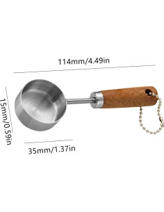 Cucharas de Café de Acero Inoxidable Yimluofa 15ml - 2 Unidades 2