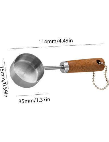 Cucharas de Café de Acero Inoxidable Yimluofa 15ml - 2 Unidades