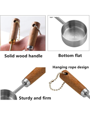 Cucharas de Café de Acero Inoxidable Yimluofa 15ml - 2 Unidades