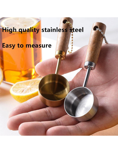 Cucharas de Café de Acero Inoxidable Yimluofa 15ml - 2 Unidades