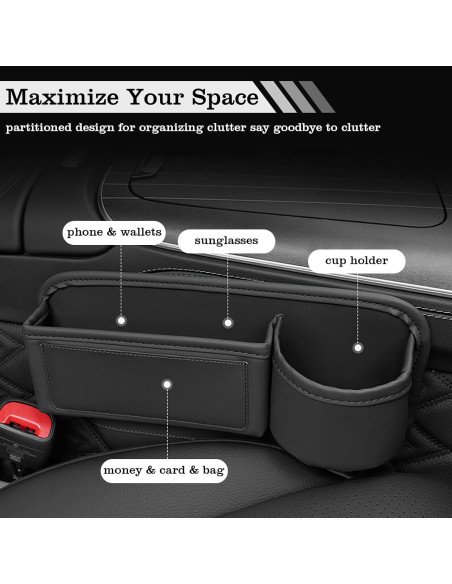 Organizador de Relleno para Espacio entre Asientos TESHITVLOG