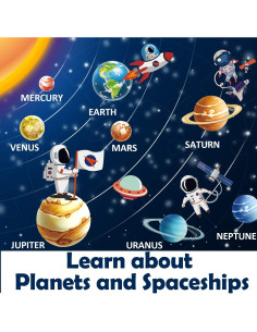 Rompecabezas de Suelo iPlay, iLearn 48 Piezas Madera Educativo 2