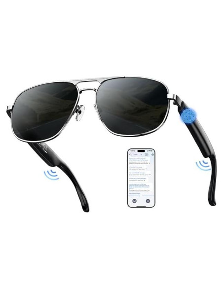Gafas Inteligentes AI Polarizadas UV400 Bluetooth - Traducción 100+ Idiomas