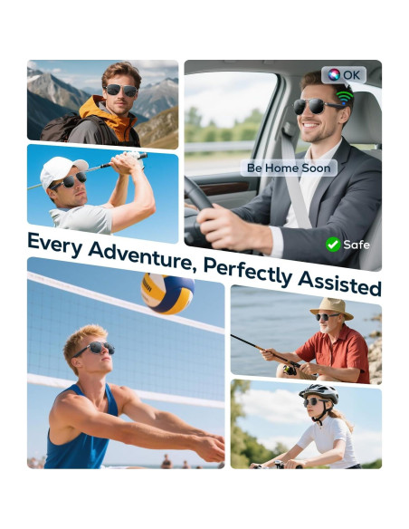Gafas Inteligentes AI Polarizadas UV400 Bluetooth - Traducción 100+ Idiomas