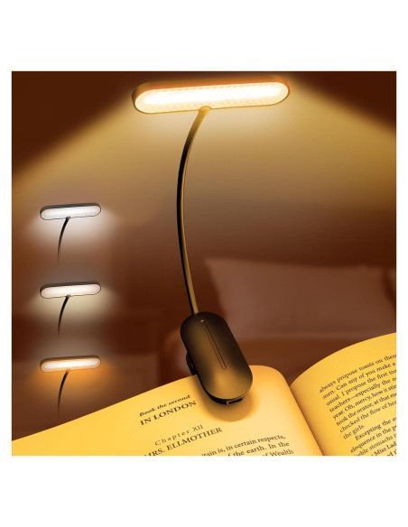 Luz de libro recargable SUEÑO DEL ARTISTA 14 LEDs 3 colores