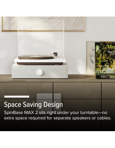 Altavoces Premium Andover Audio SpinBase MAX 2 - Bluetooth, Pre-Amplificador, Sonido Hi-Fi