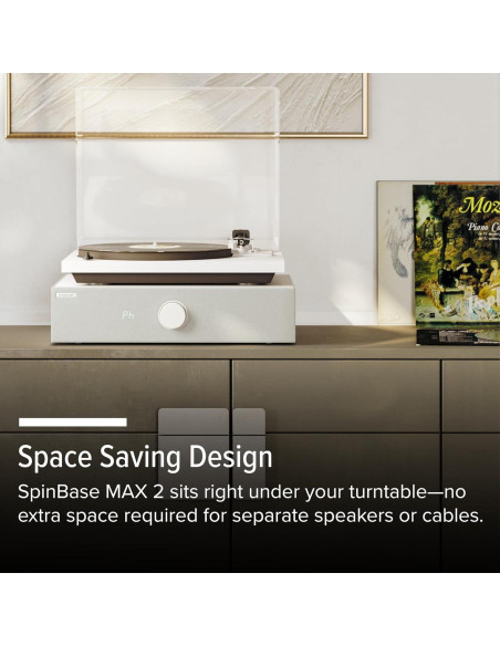 Altavoces Premium Andover Audio SpinBase MAX 2 - Bluetooth, Pre-Amplificador, Sonido Hi-Fi