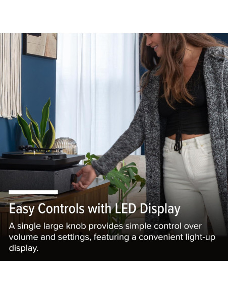 Altavoces Premium Andover Audio SpinBase MAX 2 - Bluetooth, Pre-Amplificador, Sonido Hi-Fi