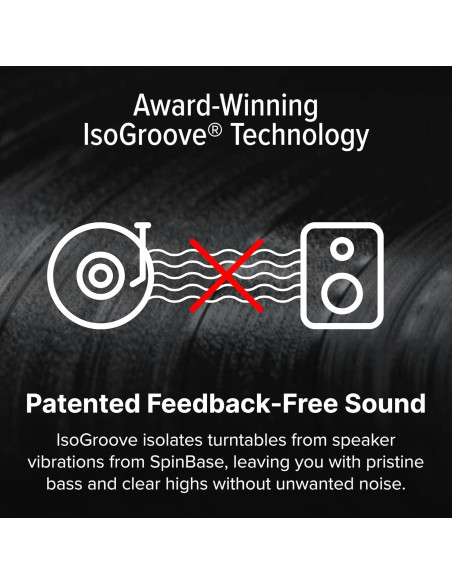 Altavoces Premium Andover Audio SpinBase MAX 2 - Bluetooth, Pre-Amplificador, Sonido Hi-Fi