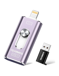 Pen Drive 512GB TEARMOS para iPhone y Android, Conectar y Usar
