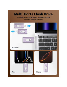 Pen Drive 512GB TEARMOS para iPhone y Android, Conectar y Usar 2