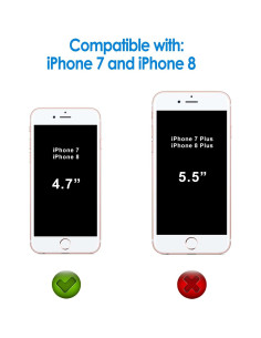 Protector de Pantalla JETech para iPhone 7/8, Vidrio Templado 2-Pack 2