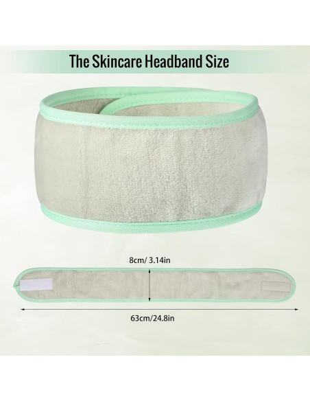 Diademas Faciales Spa Obeoby 6 Piezas Ajustables Franela