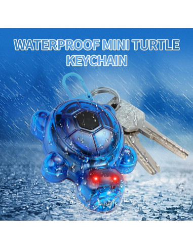 Juego de 3 llaveros de tortuga LED Rumenglai - Mini linternas