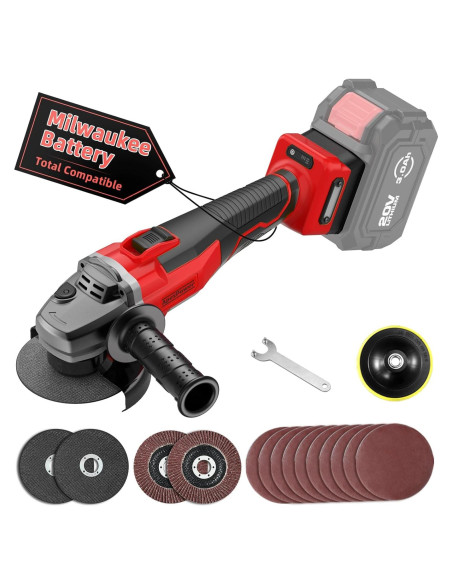 Amoladora Angular Inalámbrica APEXPOWER 115 mm 9000 RPM