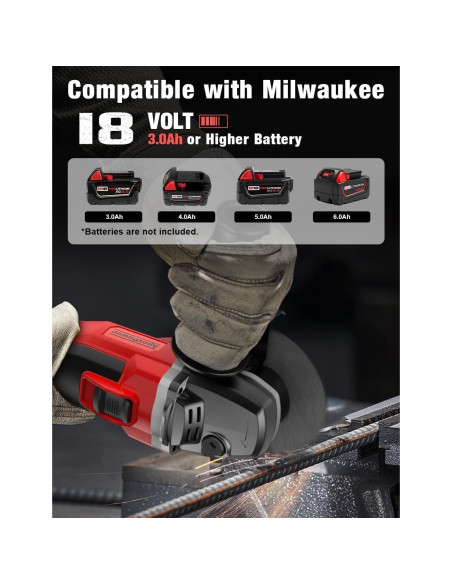 Amoladora Angular Inalámbrica APEXPOWER 115 mm 9000 RPM