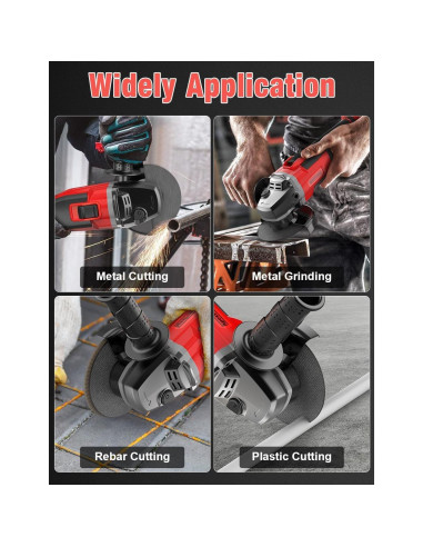 Amoladora Angular Inalámbrica APEXPOWER 115 mm 9000 RPM