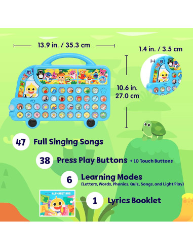 Pizarra de Sonido Baby Shark Pinkfong - Autobús Educativo