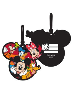 Etiqueta de Equipaje Disney Hang on Gang Mickey Minnie