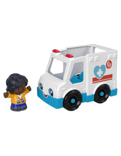 Ambulancia empujable Fisher-Price Little People con figura EMT