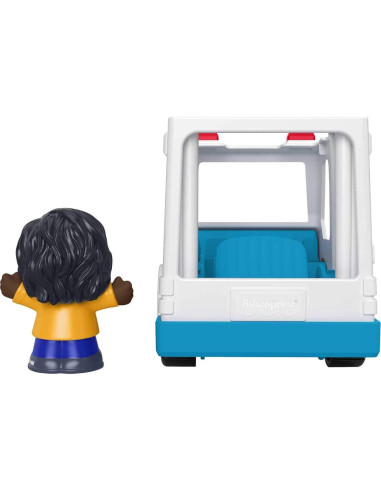 Ambulancia empujable Fisher-Price Little People con figura EMT